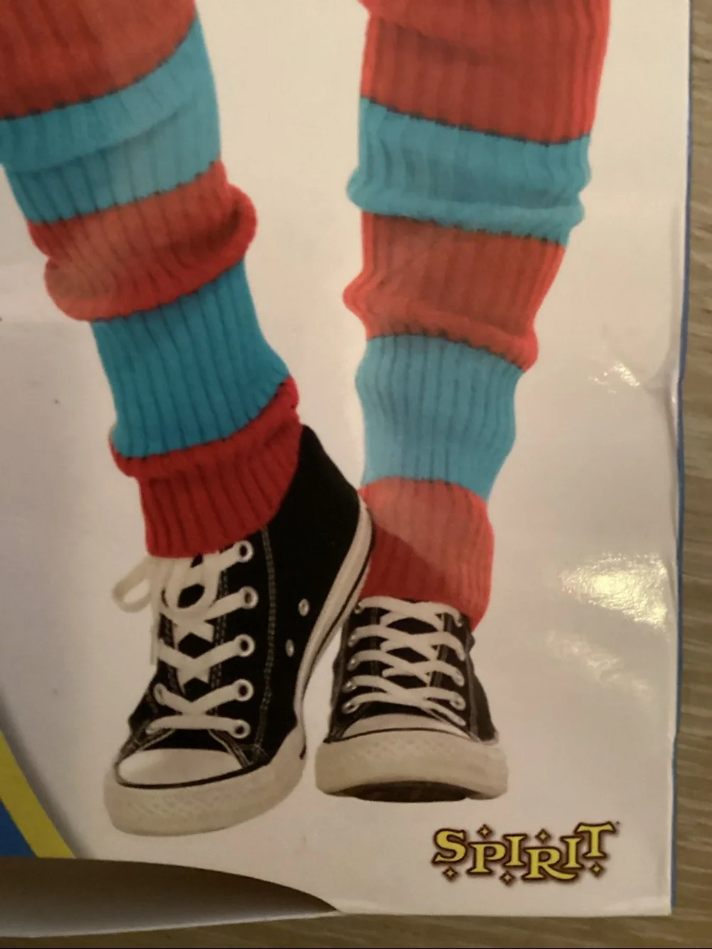 Dr. Seuss Red & Teal Striped Leg Warmers